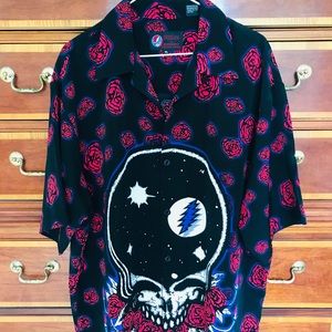 Grateful Dead Men’s button down shirt by Dragonfly